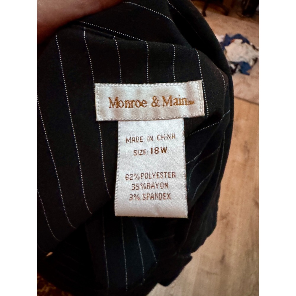 Monroe & Main Pinstripe Blazer Dress Coat Women's 18W - Picture 6 of 6